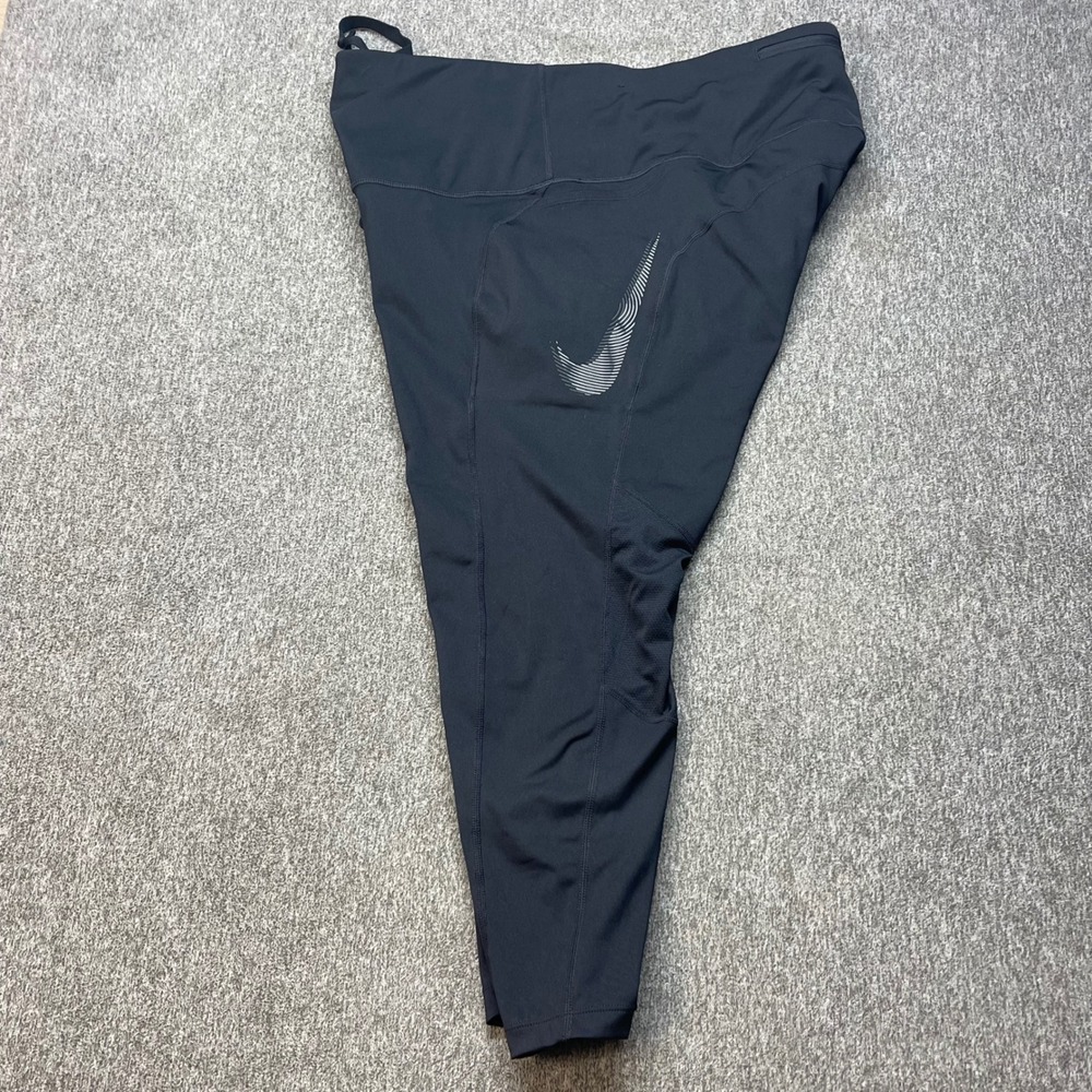 Nike Womens Fast Dri-FIT 7/8 Running Leggings 1X Black Tights FB4658